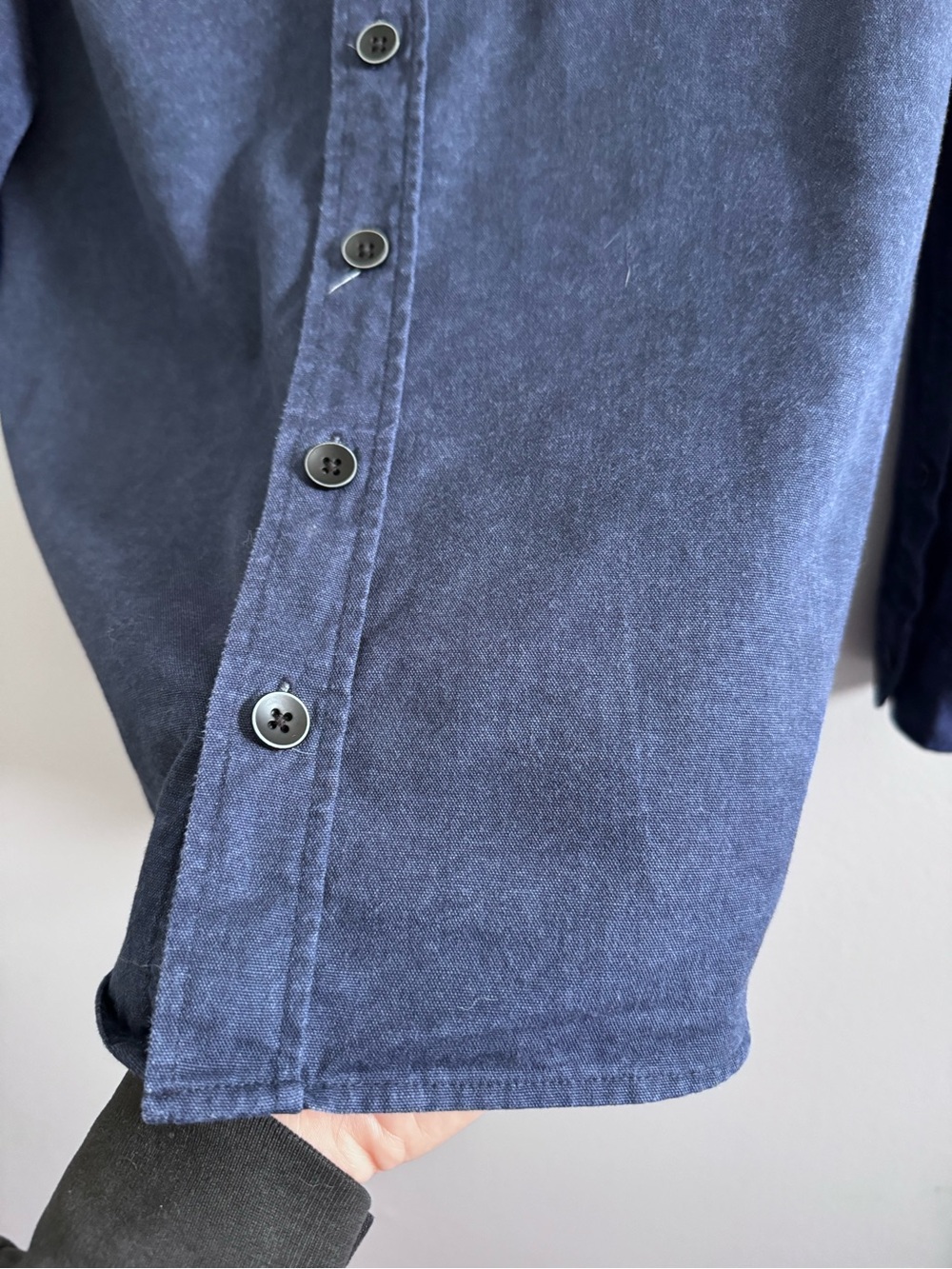 Taylor Stitch Indigo Button Down Shirt Size 40 - Picture 7 of 14
